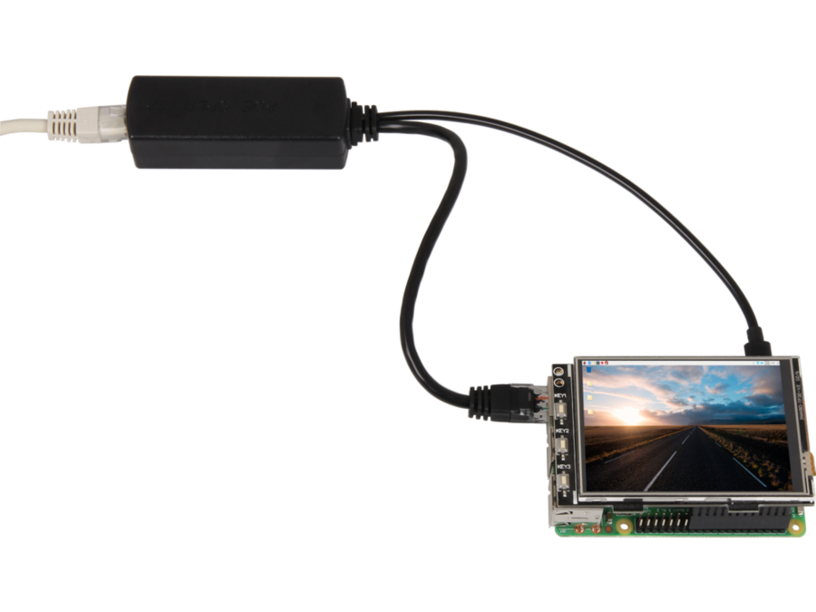 PoE splitter til Raspberry Pi 3 - 48V > 5V 2A mikro USB