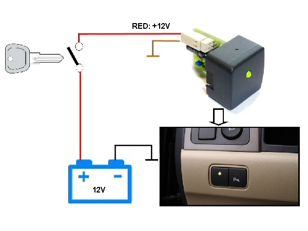 12V bilbatteri indikator (loddekit)