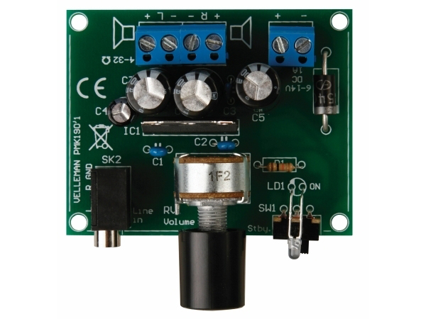 2 x 5W stereoforstærker til MP3 afspillere (Lodde-miniKit)