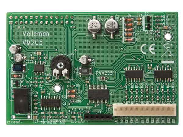 WPSH206 - Oscilloskop + logisk analyse shield t Raspberry Pi