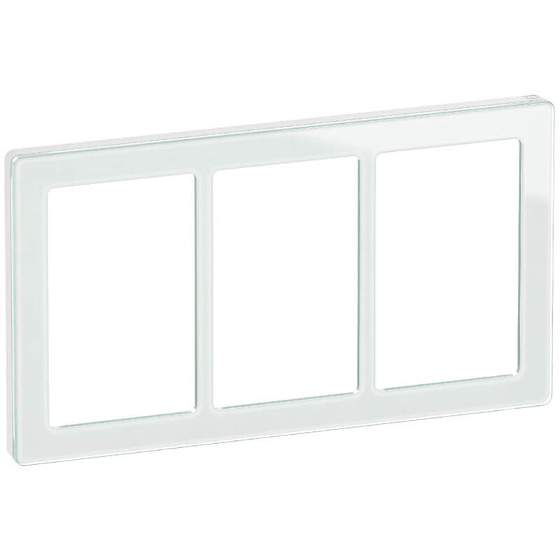 LK Fuga ramme PURE 66 glas 3x1½m - hvid