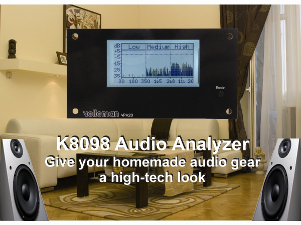 K8098 - Audioanalyse panel-instrument