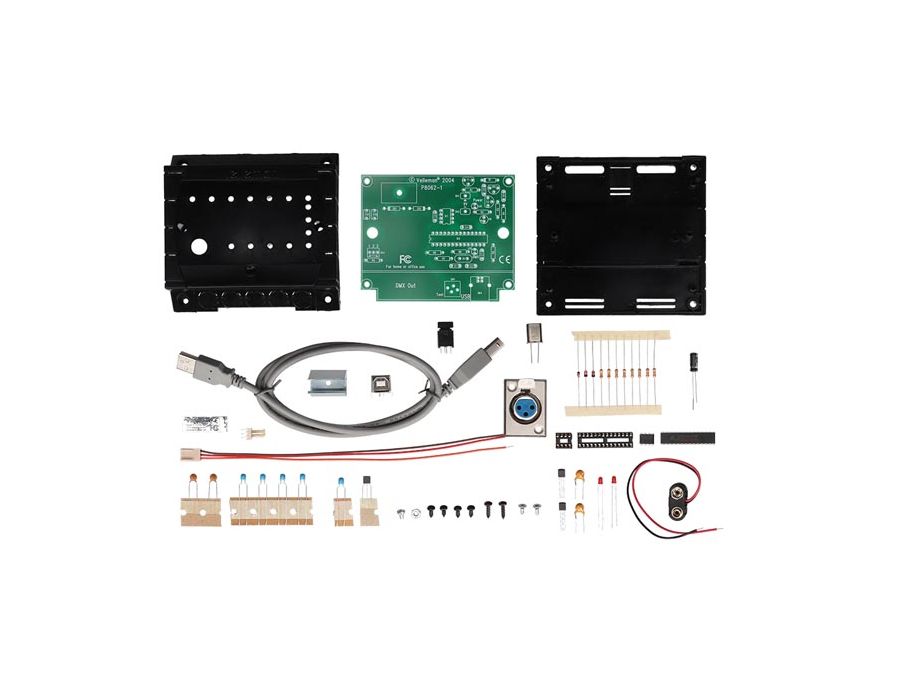 DMX styring m. USB inkl. Light Player software (byggesæt)