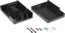 Kabinet til Raspberry Pi 4 B - Aluminium, Sort