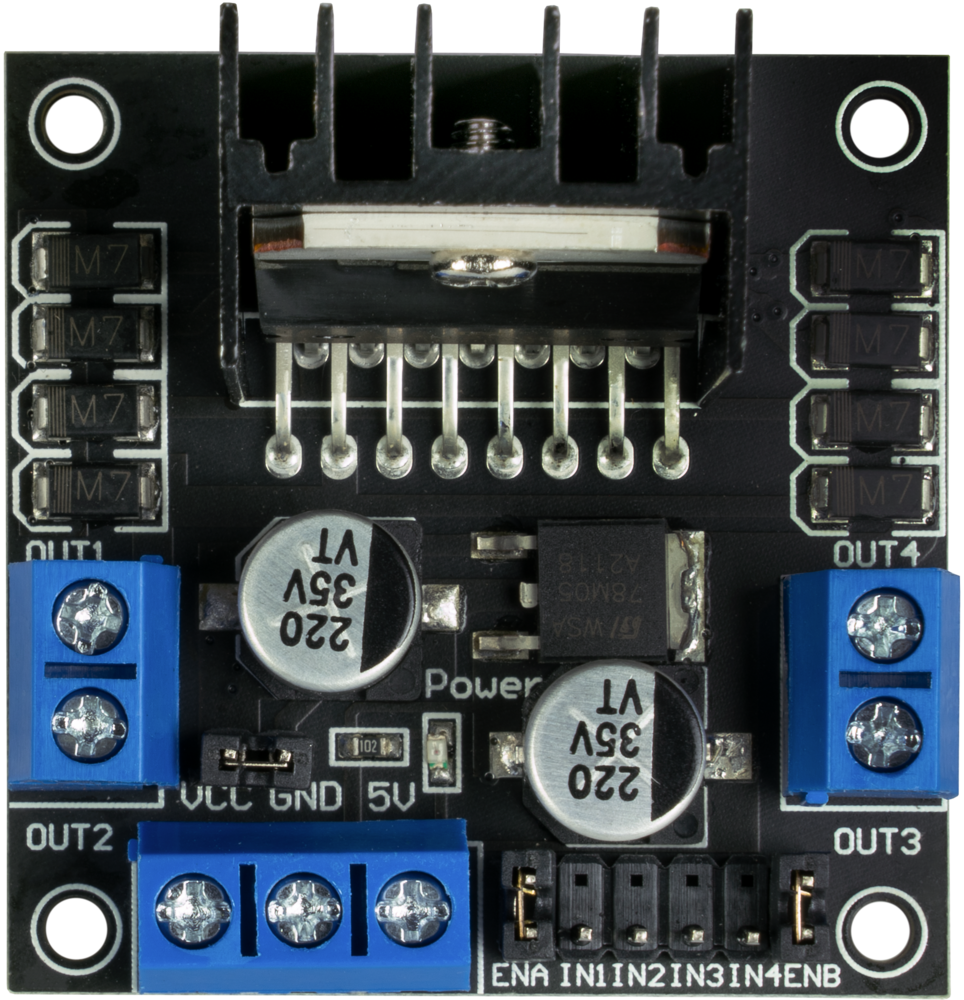 2 kanal L298N H-bridge DC Motor Drive Controller til Arduino