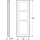 LK Fuga ramme PURE 66 3½m - stål
