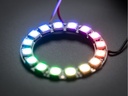 NeoPixel ring - 16 x adresserbare RGB LED m. drivere