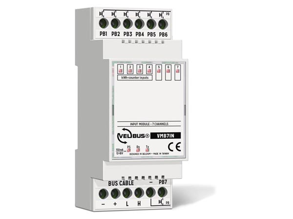 VELBUS - 7 kanal indgangs modul