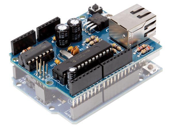 WPSH04 Ethernet shield til Arduino (færdigsamlet)