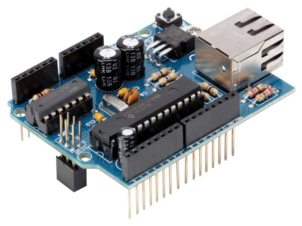 WPSH04 Ethernet shield til Arduino (færdigsamlet)