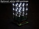 WSL193 - 3D LED kube, 3x3x3 røde LED, programmerbar via USB