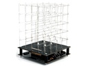 WSL8018B - 3D LED kube, 5x5x5 blå LED, programmerbar via USB
