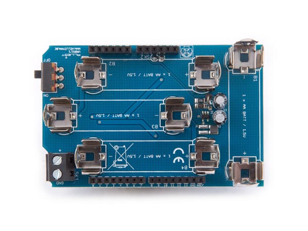 ALLBOT®-/ARDUINO®-kompatibel batteri-shield