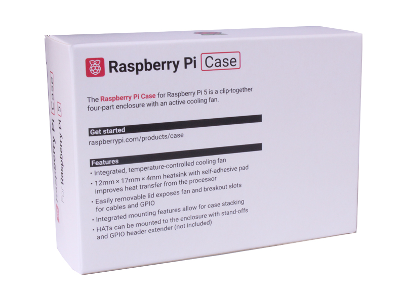 Raspberry Pi 5 kabinet m. blæser - Koksgrå
