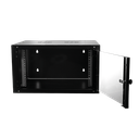 19" væg-rackskab - 9U B600xD560mm (Single) Sort