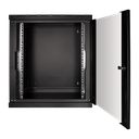 19" væg-rackskab - 12U B600xD560mm (Single) Sort