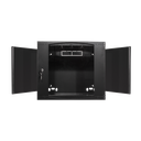 19" væg-rackskab - 15U B540xD450mm, Sort