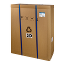 19" væg-rackskab - 15U B540xD450mm, Sort