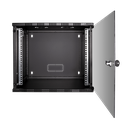 19" væg-rackskab - 6U B540xD400mm, Sort