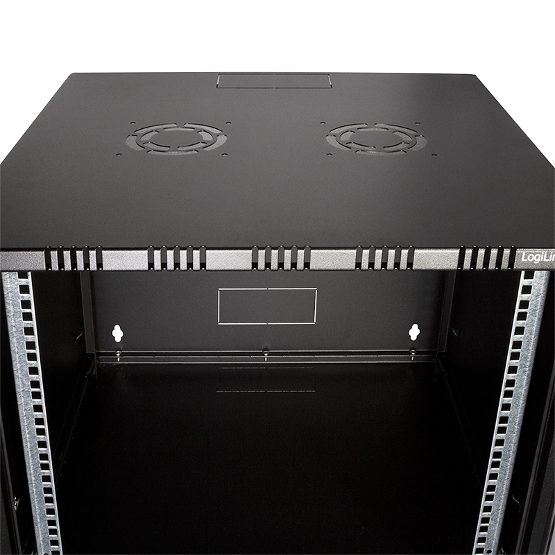 19" væg-rackskab - 6U B540xD400mm, Sort