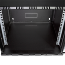 19" væg-rackskab - 6U B540xD400mm, Sort