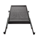 Udtrækshylde til 19" Rackskab - D:800mm, Sort