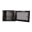 19" væg-rackskab - 15U 540x550mm (SOHO), Sort