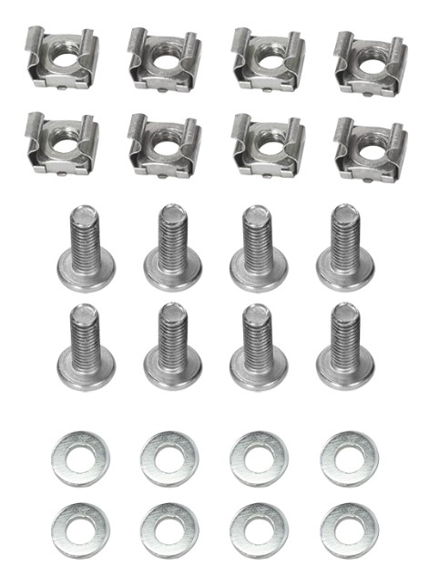 Sidevinkelbeslag til 19" Racks - 600mm, Stål (2 stk.)