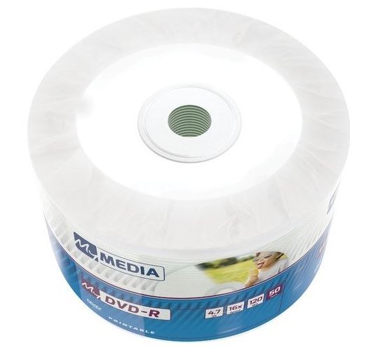 DVD-R medie - 4,7GB 16x Non ID, Printbare (50 stk.)