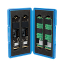Opbevaringsboks til 4 x M.2 NGFF/NVMe SSD, Blå
