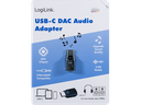 USB-C DAC audio adapter, USB-C han til 3.5mm JACK hun