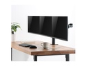 Triple monitor bordbelsag - 17-27" VESA 75x75/100x100 Stål