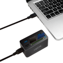 USB 3.0 hub med kortlæser - SD/microSD/M2/MS(Duo+Pro)/CF