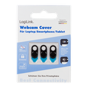 Webcam privacy cover - Selvklæbende, Sort (3 stk.)