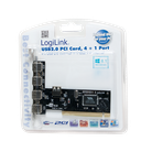 PCI kort - 4+1 port USB 2.0