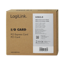 PCI-Express kort - 4 port USB 3.0