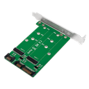 2x SATA til 2x M.2 SATA SSD adapter