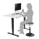Ergonomisk stol - Justérbar højde (50-70cm)