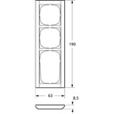 LK Fuga ramme Softline 63 3½m - stålmetallic