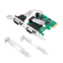 PCI-express kort, 2 x seriel port, RS232