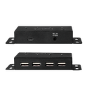 USB 2.0 HUB - 4 porte inkl. 2A strømforsyning, til montage