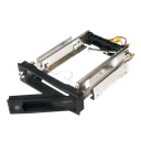 Flytbar Harddisk kabinet til 3,5" SATA HDD, Sort Alu.
