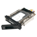 Flytbar Harddisk kabinet til 3,5" SATA HDD, Sort Alu.