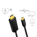 USB-C-HDMI adapterkabel (4k) - USB-C han > HDMI A han (1,8m)
