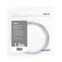 USB-C-HDMI adapterkabel (4k) - USB-C han > HDMI A han (1,8m)