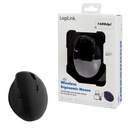 2.4GHz trådløs ergonomisk mus - 1600dpi, Sort