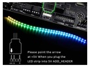 ARGB LED strip til PC - 5V, WS2812b, 3P (50cm)