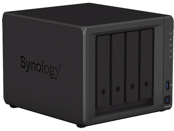 Synology DS923+ DiskStation, NAS-server, 4GB RAM, 4-Bay