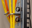 Kabelføringsring til 19" rack - 40x40mm, stål (2 stk.)