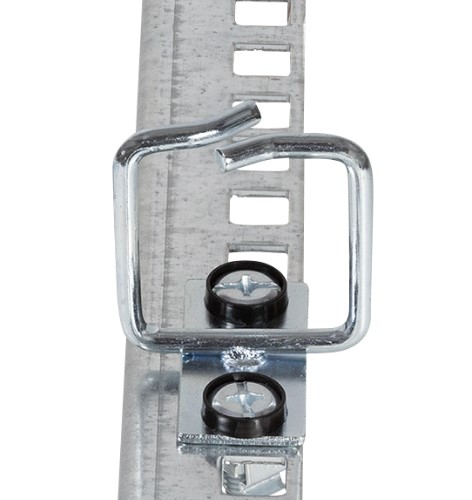 Kabelføringsring til 19" rack - 40x40mm, stål (2 stk.)